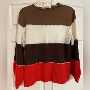 MISSLOOK Multicolor Striped Sweater
